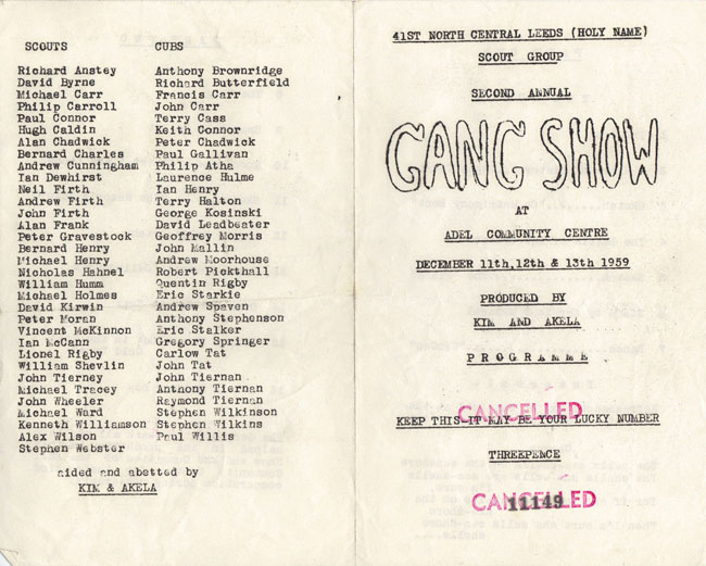 gang show programme